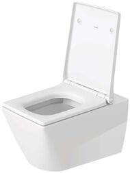 Унитаз подвесной Duravit Viu 370х570х400 безободковый, HygieneGlaze, цвет: белый 2511092000