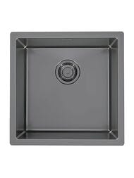Мойка ALVEUS Monarch Quadrix 30 (450х450) монтаж универсальный, нерж.сталь 1мм, PVD антрацит 1103320 — миниатюра 1
