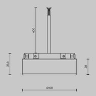 ���� ������� ������������ Maytoni Basity (������) TRA172DR-100W-DS-B 48V, 100��, ������, Smart, IP54