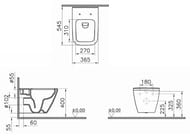 ������ ��������� Vitra Integra Square 545�365�345 ��� �������,�����. ����.,����. ���. 7082B083-0075