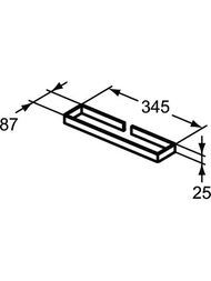 Полотенцедержатель Ideal Standard ADAPTO CUBO 345 мм, с крепежом, хром U8427AA