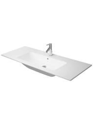 Умывальник DURAVIT ME by Starck 1230х490 отверстие под смеситель, перелив, белый матовый 2336123200