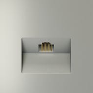 Розетка компьютерная Voltum S70 VLS060105, серебро