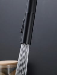 Смеситель для кухни с выдвижной лейкой , FRAP черный, F60807-6