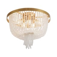 Потолочный светильник Freya Ornament (Орнамент) FR1008CL-04BS, IP20,латунь