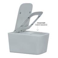BERGES комплект инсталляция NOVUM, клавиша D5 черный матовый, унитаз Floe, сиденье Slim SO 043275