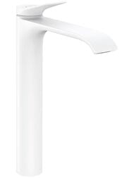 Смеситель Hansgrohe Vivenis 75040700 для раковины, однорычажный, излив 250, слив.гарнитур, мат.белый — миниатюра 1