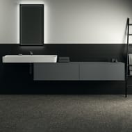 Тумба под раковину Ideal Standard CONCA (1985x505x370) 2 ящика, антрацит, со столешницей T4316Y2