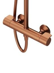 Душевая система AM.PM X-Joy F0785A444 смеситель-термостат, верхний и ручной душ, розовое золото