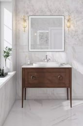 Декор KERAMA MARAZZI Прадо (400х1200) цветы, белый MLD\A110\14001R (шт.)