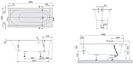 ����� ���������� Villeroy & Boch OBERON (1800�800�605) � �������, ����� UBQ180OBE2V-01