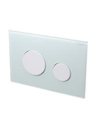 Кнопка смыва CEZARES LUX-GB-BIO-C, Белый глянцевый/белый матовый