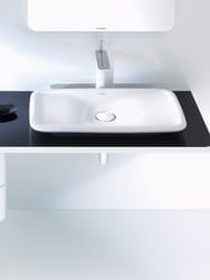Раковина DURAVIT PURAVIDA 700х420х100 без площадки под смеситель, без перелива, крепление 0370700000