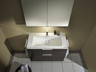 Тумба с раковиной Burgbad Eqio 830х490х645 подвесная, 2 ящика, серый SEYQ083F2010C001