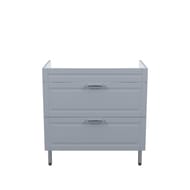 Тумба под умывальник IDDIS Oxford 800х455х810 напольная, 2 ящика, светло-серый OXF80L0i95