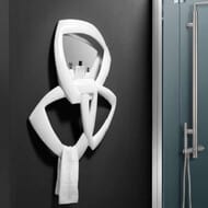 Полотенцедержатель AeT MIRROR 750х800 с зеркалом, белый C105VS100