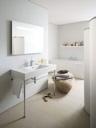 Металлическая консоль для умывальника 120 см DURAVIT VERO хром 0030741000