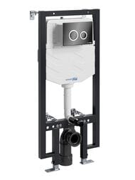 Инсталляция для унитаза WasserKRAFT Vils с клавишей смыва, цвет: черный 56TLT.010.ME.PB01
