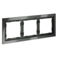 Рамка на 3 поста Voltum S70 VLS110306 (титан, стекло)