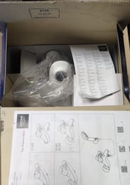 Уценка! Смеситель Grohe EuroStyle 33591LS3 для ванны, однорычажный, настенный, белый - уценка. — миниатюра 9