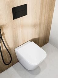 Унитаз KERAMA MARAZZI Cubo Торнадо подвесной безободковый, с крепежом и сидением, белый CU.T.wc.02 — изображение 9