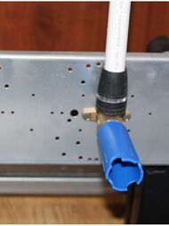 Заглушка TECEflex 1/2" для опрессовки, пластиковая, синяя 720602