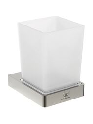 Стакан с держателем Ideal Standard CONCA квадратный, серебро T4504GN