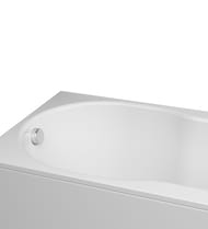 Комплект AM.PM X-Joy WK88ED Ванна 170х70 с каркасом, шторка 80х140 стекло, душевая система, крючок