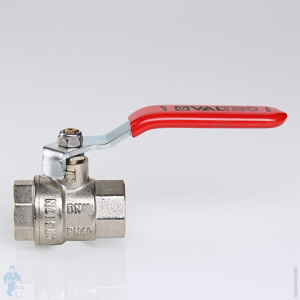 Кран шаровый 2\"ВВ VALTEC BASE красная ручкa VT.214.N.09 | Афоня.рф ...
