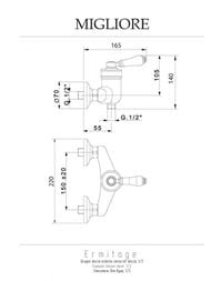 ��������� ��� ���� Migliore ERMITAGE ���������, ����� �����, ������ ML.ERM-7038.BI.DO