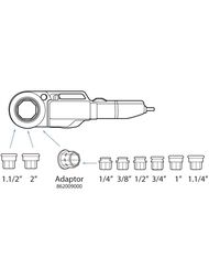 Клупп электрический Super Ego SUPERTRONIC 2000 с головками BSPT 1/2-2",  864220200