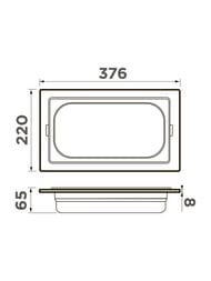 Контейнер Omoikiri DC-03-1 LG, нержавеющая сталь, цвет светлое золото 4999083