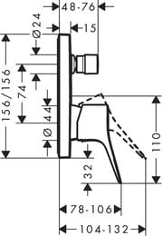 ��������� Hansgrohe Vivenis 75415000 ��� �����, ������������, �������� �������, ����