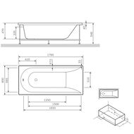 Панель фронтальная для ванны AM.PM Spirit 180x80 W72A-180-080W-P2