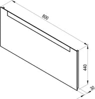 ������� RAVAK Clear 800 (800�30�440) � ���������� X000000765