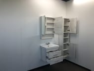 Зеркало-шкаф COMFORTY Никосия-60 (800х750х170) подвесной, без подсветки, дуб белый 00004138878