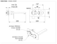 Смеситель для раковины Remer Dream D15L, хром