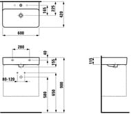 �������� Laufen VAL 810283 (600�420�155) ��� ��������� ��� ���������