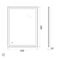 ������� BelBagno (800x30x600) � ���������� � ��������� ������������ SPC-GRT-600-800-LED-TCH