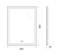 ������� BelBagno (800x30x600) ���������, ��������� �����������, �������� SPC-GRT-600-800-LED-TCH-WARM