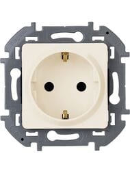 Розетка LEGRAND INSPIRIA с заземлением 16 А слоновая кость 673721