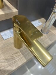 Уценка! Смеситель для умывальника WasserKRAFT Aisch 5503 однозахватный, высота излива 93мм, золото