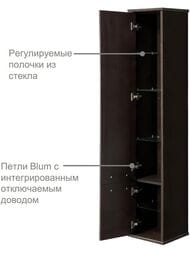 Шкаф-колонна Roca America Evolution W, 364x303x1767 дуб темный ZRU9302956