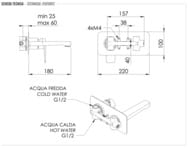 Смеситель для раковины Remer Dream D15, хром