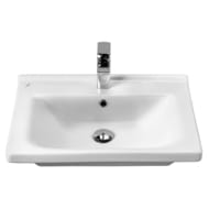 Раковина Aquaton Миранда 60 1WH302421 600x190x450 мм. перелив, отверстие под смеситель, белая