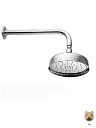 Верхний душ Nicolazzi 5702AG30 диаметр 300мм, с настенным кронштейном, цвет: Antique Gold Matt