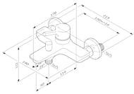 Смеситель AM.PM X-Joy S для ванны/душа, излив 164 мм, хром F85B10000 — изображение 11
