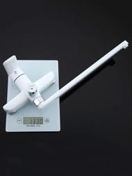 Смеситель для ванны с изливом и дивертором , GAPPO белый хром, G2248
