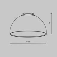 ��������� ���������� Maytoni Bowl (����) TR126B-20W4K-B Parity 4000K 20�� 120� ������, IP20