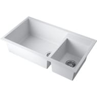 Мойка Omoikiri TEDORI 86-2-LB WH (860х500х240) врезная, тетогранит, белый 4993935